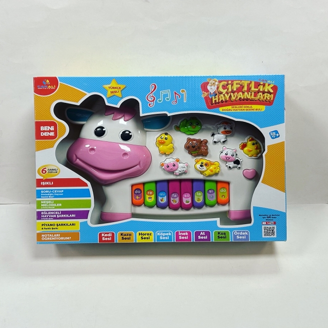 Türkçe sesli inek şekilli piyano cnl 2222